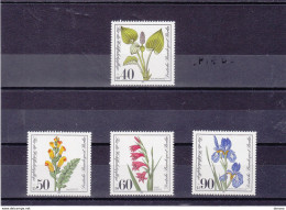 BERLIN 1981 PLANTES AQUATIQUES Yvert 611-614, Michel 650-653 NEUF**MNH Cote Yv: 7 Euros - Unused Stamps