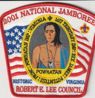 USA  --   2001 NATIONAL JAMBOREE --  ROBERT E. LEE COUNCIL   --  SCOUT, SCOUTISME, JAMBOREE  -- OLD PATCH  -- - Scouting