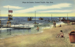 Dominican Republic, TRUJILLO, Playa De Guibia, Beach Scene (1950s) Postcard - Dominicaanse Republiek