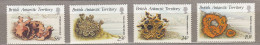 British Antarctic Territory BAT 1989 Lichens MNH(**) Mi 152-155 #Fauna832 - Mundo Aquatico
