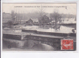 LANGRES: Inondation De 1910, L'usine Delaire à Langres-marne - Très Bon état - Langres