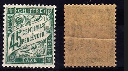 Timbre TAXE N°36 Neuf** 45c Vert - 1859-1959 Postfris