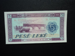 ALBANIE : 5 LEKE  1976   P 42a     SPL+ - Albanië