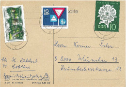 Postzegels > Europa > Duitsland > Oost-Duitsland >briefkaart Met  3 Postzegels (18157) - Sonstige & Ohne Zuordnung