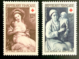1953 FRANCE N 966 / 9T7 - CROIX ROUGE - LE RETOUR DU BAPTÊME / VIGEE LBRUN ET SA FILLE - NEUF** - Unused Stamps