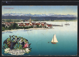 AK Friedrichshafen, Ort Und Hafen Aus Der Vogelschau  - Friedrichshafen