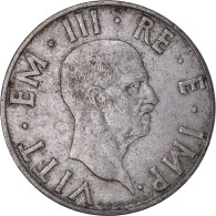Monnaie, Italie, Vittorio Emanuele III, 2 Lire, 1940, Rome, TB, Acier - 1900-1946 : Vittorio Emanuele III & Umberto II