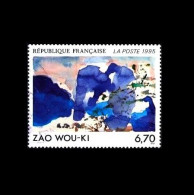 Frankreich / France: 'Moderne Kunst, 1995' / 'Œuvre Originale De Zao Wou-Ki', Mi. 3100; Yv. 2928; Sc. 2456 Oo - Used Stamps