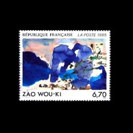 Frankreich / France: 'Moderne Kunst, 1995' / 'Œuvre Originale De Zao Wou-Ki', Mi. 3100; Yv. 2928; Sc. 2456 Oo - Gebraucht