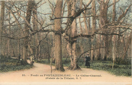 Superbe Lot 4 Cpa 77 FONTAINEBLEAU. Palais Et Forêt, Chêne-Charmé, Mare Biches, Chambre Pape Et Ermitage Franchard - Fontainebleau