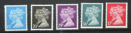 229 GRANDE BRETAGNE 1990 - Yvert 1434/38 - Reines Victoria Et  Elizabeth II - Neuf **(MNH) Sans Charniere - Nuevos