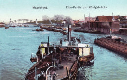 MAGDEBURG -  Elbe Partie Und Konigsbrucke - Maagdenburg
