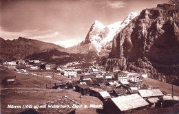 Suisse - Bern - MURREN  Mit Welterhorn Und Monch - Autres & Non Classés