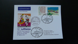 Premier Vol First Flight Palermo Italia To Frankfurt Boeing 737 Lufthansa 2011 - 2011-20: Cartas & Documentos