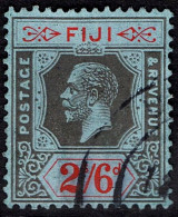 FIJI 1925 KGV 2/6s Black & Red/Blue SG240 FU - Fidschi-Inseln (...-1970)