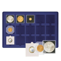 Lindner Münztableau Für 15 Münzrähmchen 50 X 50 - Blau 2329M-15 Neu - Materiale