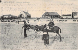 Norderney - Eselreiten Am Strand Gel.1910 - Norderney