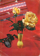 Vase Yellow Rose Decoration - Flowers