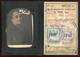 HUNGARY Railway Ticket 1936-1941 - Europa