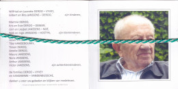 Maurice Deroo-Vandamme, Westkerke 1913, Oostende 2016. Honderdjarige. Oud-strijder 40-45; Foto - Esquela