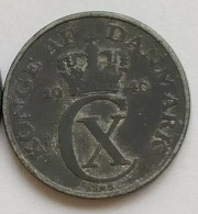 Denmark 1 öre 1946 Zinc - Dänemark