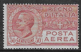 Italia Italy 1926 Regno Leoni Aerea  C50 Sa N.A2A Nuovo MH * - Luchtpost