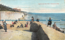 R146237 Sands And Sea Wall. Clacton On Sea. 1908 - Monde