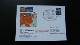 Vol Special Flight 50 Years Route Frankfurt Hong Kong Airbus A380 Lufthansa 2011 - Cartas & Documentos