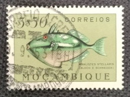 MOZPO0368UA - Fishes - 3$50 Used Stamp - Mozambique - 1951 - Mosambik