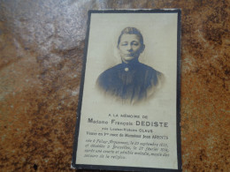 Doodsprentje/Bidprentje  Louise-Victoire CLAUS Feluy-Arquennes 1859-1914 Bruxelles (ép François DEDISTE / Vve ARENTS) - Religion & Esotérisme