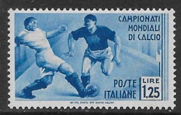 Italia Italy 1934 Regno Mondiale Di Calcio 1.25L Sa N.360 Nuovo MH * - Neufs