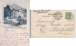 Gruss Aus Dem Ferienheim Kennelalp Ob Mollis GL + Cachet Ferienheim Neumünster KENNELALP-MOLLIS (12.8.1905) - Zürich