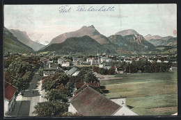 AK Bad Reichenhall, Ortsansicht Vor Bergpanorama  - Bad Reichenhall