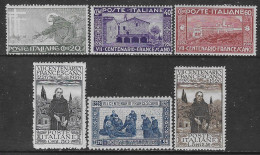 Italia Italy 1926 Regno San Francesco 6val C30 D13 1/2 Sa N.192-195,197,199 Completa Nuova MH * - Ungebraucht