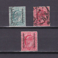 BECHUANALAND 1904, SG# 66-68, Part Set, KEVII, Used - 1885-1964 Bechuanaland Protettorato