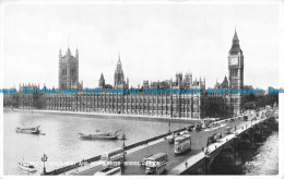 R148075 Houses Of Parliament And Westminster Bridge. London. Valentine. Silveres - Sonstige & Ohne Zuordnung