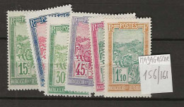 1927 MNH Madagaskar Yvert 156-61 Postfris** - Unused Stamps