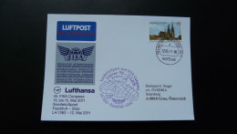 Vol Special Flight Frankfurt Graz For FISA Congress Embraer 190 Lufthansa 2011 - Briefe U. Dokumente