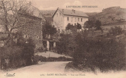 FRANCE - Saint Nectaire - Vue Sur L'école - Carte Postale Ancienne - Saint Nectaire