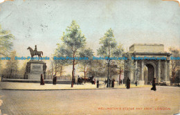 R148084 Wellington Statue And Arch. London. E. F. A. London. 1909 - Autres & Non Classés