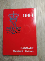 Denmark Set Of 7 Coins 20+10+5+2+1 Krone 50+20 öre 1994 - Danimarca