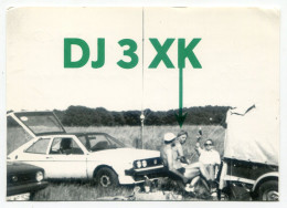 QSL - Allemagne - Auto Wolkswagen Et Pique-nique - Radio Amateur