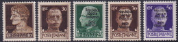 France Occupation Italienne N°1,5,10,11,12 5 Valeurs Qualité:** Cote:115 - War Stamps