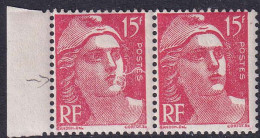 France Variétés  N°813 Tortillon Blanc Sur Le Visage Et Postes Qualité:** Cote: - 1945-54 Marianne De Gandon