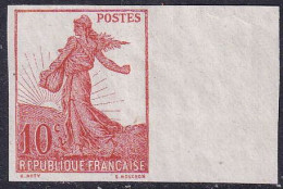 France Variétés  N°134 10c Semeuse Avec Soleil Levant Non émis Bdf Qualité:(*) Cote:225 - 1903-60 Sower - Ligned