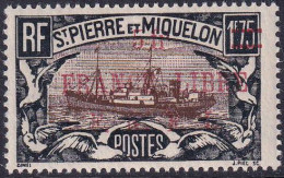 Saint Pierre Et Miquelon  N°245C Non émis Noir Et Brun Surcharge Rose Qualité:** Cote:3750 - Autres & Non Classés