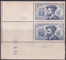 France Variétés  N°296a Type I Et II Se Tenant Qualité:** Cote:475 - Varieties: 1931-40 Mint/hinged