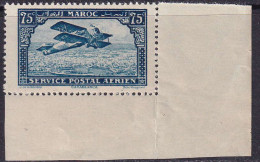 Maroc Poste Aérienne N°4 75c Bleu Cdf Qualité:** Cote:160 - Poste Aérienne