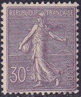 France Variétés  N°133a 30c Violet Foncé Qualité:** Cote:600 - 1903-60 Säerin, Untergrund Schraffiert