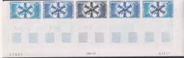 Nouvelle Calédonie Essais De Couleur Poste Aérienne N°96 JO D'hiver De Grenoble Bande De 5 Qualité:** Cote:200 - Imperforates, Proofs & Errors